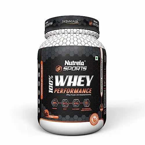 NUTRELA Sports Whey Performance Protein Powder - 1kg - Irish Chocolate Flavor