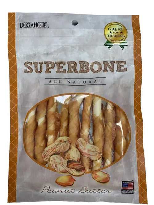 Fifozone Superbone Chicken Stick with Peanut Butter Dog Treat 185 GMS (Pack of 4)