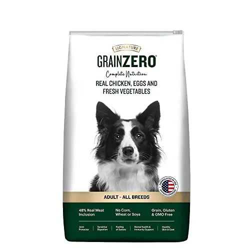Signature Grain Zero Adult Dog Dry Food - 1.2 kg - Real Chicken, Eggs and Fresh Vegetables