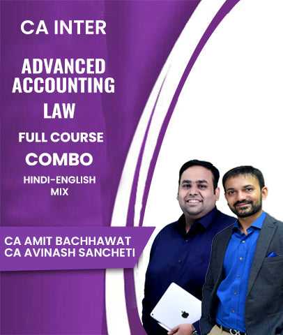 CA Inter Advanced Accounting and Law Full Course Combo By Amit Bachhawat and CA Avinash Sancheti