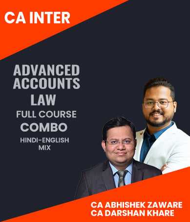 CA Inter Advanced Accounts and Law Full Course Combo By CA Abhishek Zaware and CA Darshan Khare