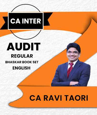 CA Inter Audit Regular Bhaskar Book Set By Ca Ravi Taori