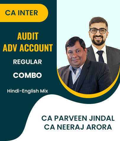 CA Inter Audit and Advance Account Regular Course Combo By CA Parveen Jindal and CA Neeraj Arora