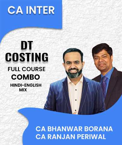 CA Inter DT and Costing Full Course Combo By CA Bhanwar Borana and CA Ranjan Periwal