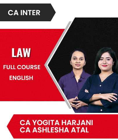CA Inter Law Full Course In English By CA CS Yogita Harjani and CA Ashlesha Atal