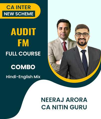 CA Inter Audit and FM Full Course Combo By Neeraj Arora and CA Nitin Guru