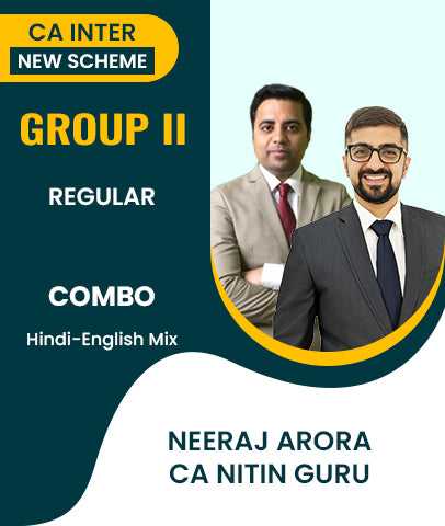 CA Inter Group 2 Regular Course Combo By Neeraj Arora And CA Nitin Guru