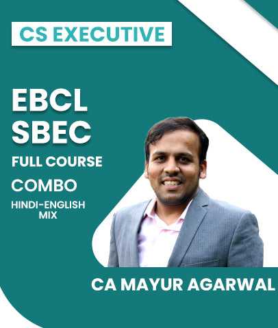 CS Executive EBCL and SBEC Full Course Combo By CA Mayur Agarwal