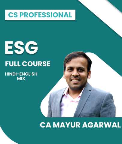 CS Professional ESG Full Course By CA Mayur Agarwal