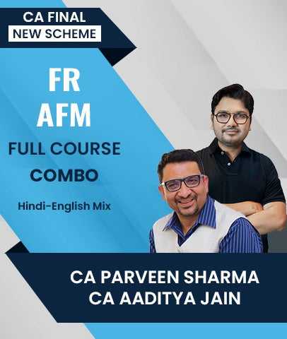 CA Final  FR and AFM Full Course Combo By CA Parveen Sharma and CA Aaditya Jain
