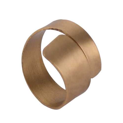 Handcrafted Brass Finger Ring Swirl Design