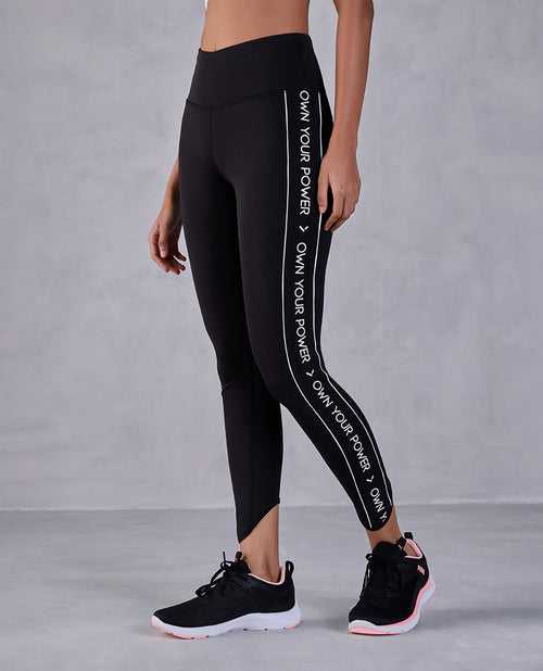 High Waisted Leggings in Second SKN Fabric Black