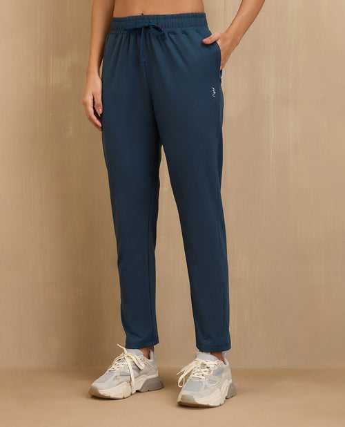 NYKD By Nykaa Cotton Comfort Pants-NYAT502-Blue