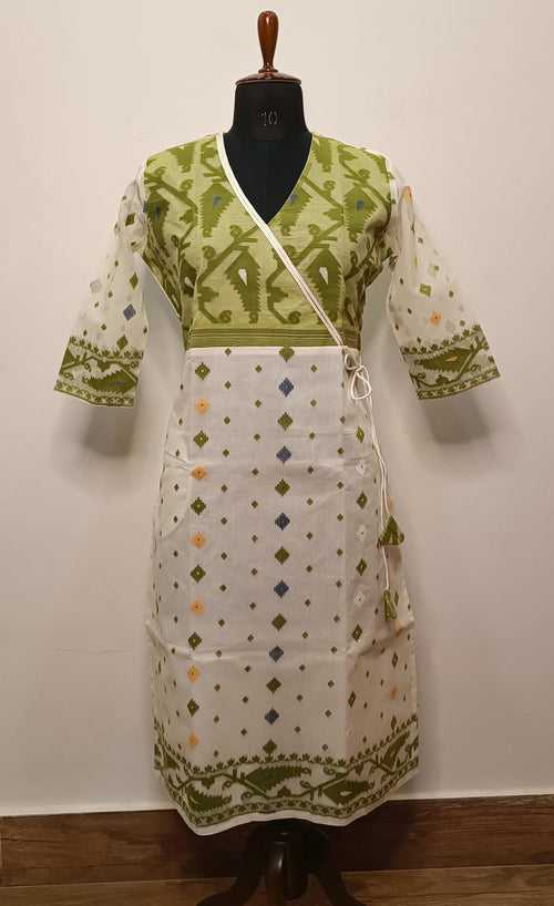 Resham Jamdani Kurti SN2023WPRJ115