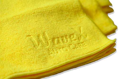 Microfiber Car Cleaning Cloth-Yellow-40x40cm-350 GSM