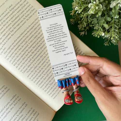 Aprajita Toor Tribal Feet Kolhapuri Chappals Miniature Leggy Bookmark