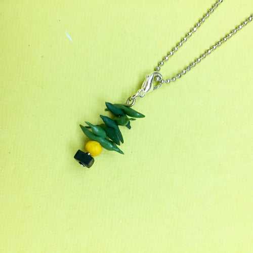 Nimbu Mirchi Totka Miniature Charm Pendant Necklace