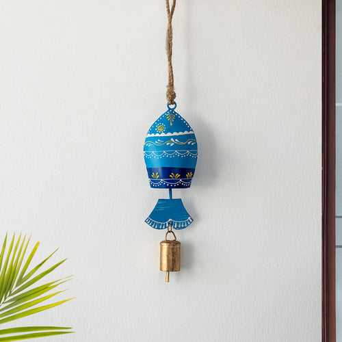 Fish' Kutch Decorative Hanging Wind Chime (Iron | Blue)