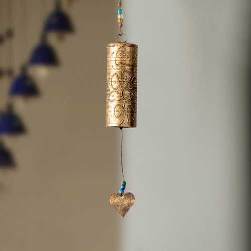 Sonorous Ghantadi' Kutch Decorative Hanging Wind Chime (Golden)