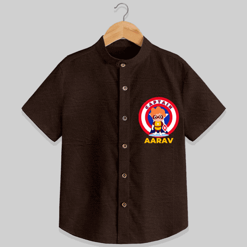 Celebrate The Super Kids Theme With "Captain" Personalized Kids Shirts
