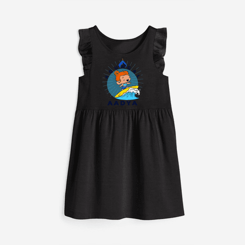Celebrate The Super Kids Theme With "Aqua Gal" Personalized Frock for your Baby