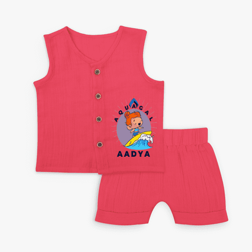 Celebrate The Super Kids Theme With "Aqua Gal" Personalized Jabla set for your Baby