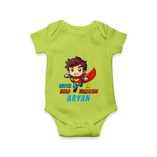 Celebrate The Super Kids Theme With "Super Hero In Training" Personalized Romper For your Baby