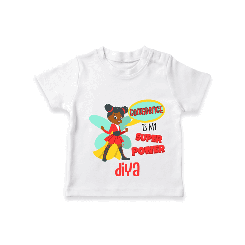 Celebrate The Super Kids Theme With "Confidence is my Suoer Power" Personalized Kids T-shirt