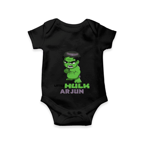 Celebrate The Super Kids Theme With "Little Hulk" Personalized Romper For your Baby