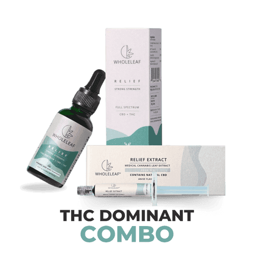 Wholeleaf- Relief THC Dominant Combo (Cannabis Extract and Cannabis Oil)