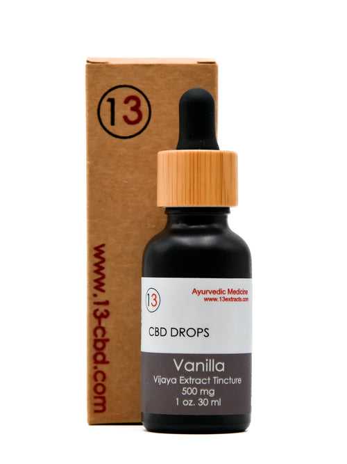 CBD Oil Tincture- Vanilla (30 ml)-13 Extracts