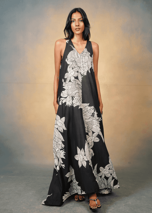 Sud de l'Inde Dress - Black Satori