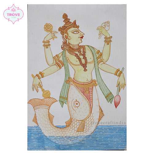 Matsya Vishnu Pattachitra Painting
