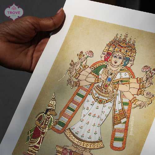 High Quality Print of Goddess Parvathi - Wife of Shiva