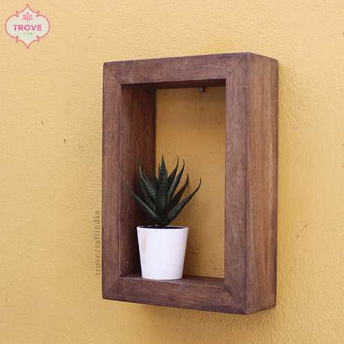 7"x 10" Wooden Wall Floating Box Shelf / Frame