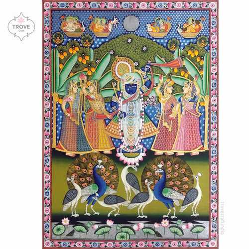 Srinathji & Gopika Pichwai Painting - 2 x 3 feet