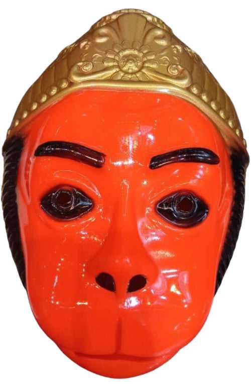 Lord Hanuman Bajrang Bali Hindu Monkey God Plastic Mask Kids & Adults Fancy Dress Accessories