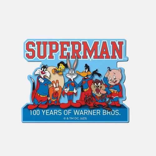 Looney x Superman Team Up - Fridge Magnet Single