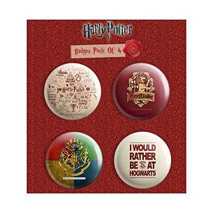 Harry Potter Badge Combo - Set of 4 Badges