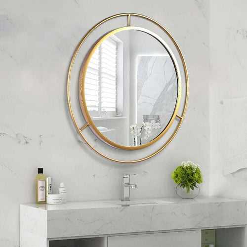 Designer Double Ring Wall Mirror