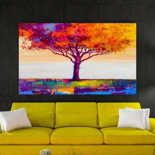 The Sunset Tree Painting