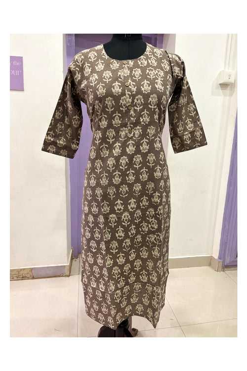 Southloom Jaipur Cotton Grey Printed Kurti