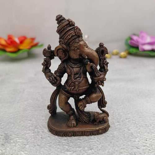 Copper Ganesha Idol Handmade