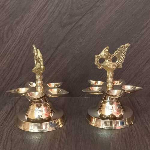 Brass Panchamahal Diyas Set