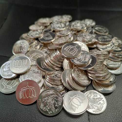 German Silver Lakshmi 108 Coins