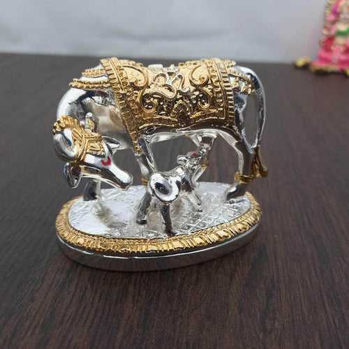 Cow And Calf TT Idol Silver Gold 2.5"