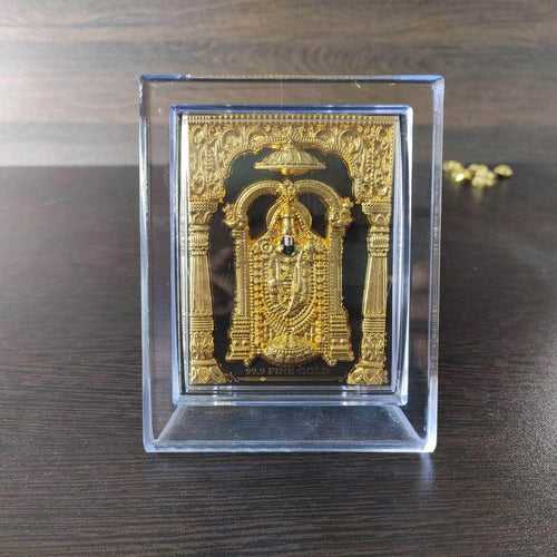 99.9 Gold Lord Balaji Frame 5" inch