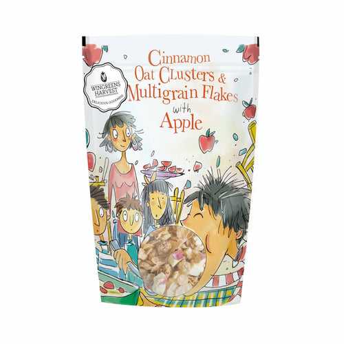 Breakfast Cereal - Cinnamon Oat Clusters & Multi-grain Flakes with Apple 350 g