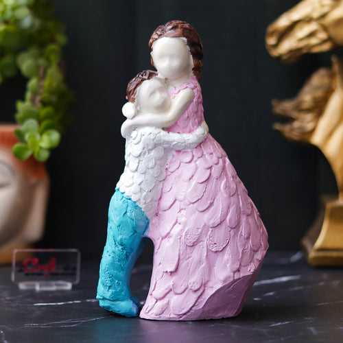 Polyresin Brother & Sister Idol Decorative Showpiece for Home Decor