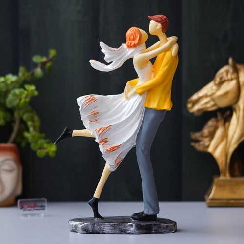 Lovers Tango Dancing Couple Statue Human Figurines Decorative Showpiece